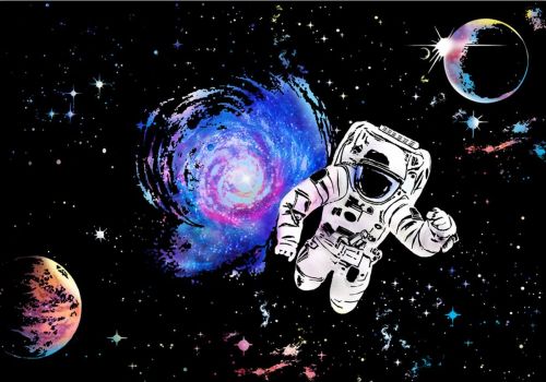 Скретч картина космической серии "Space Night Flight"