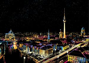 Цветная скретч-картина "Berlin" (Берлин)