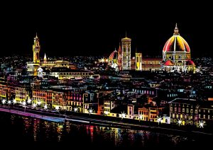 Раскраска по цифрам Цветная скретч-картина "Florence" (Флоренция)