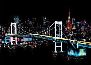 Цветная скретч-картина "Tokyo" (Токио)