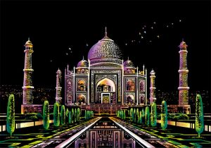 Раскраска по цифрам Скретч-набор Taj Mahal (Тадж Махал)