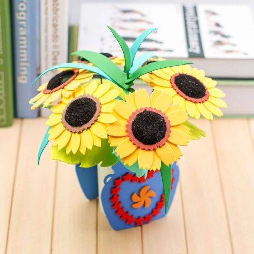 Цветочный вазон с цветами "Sunflower"